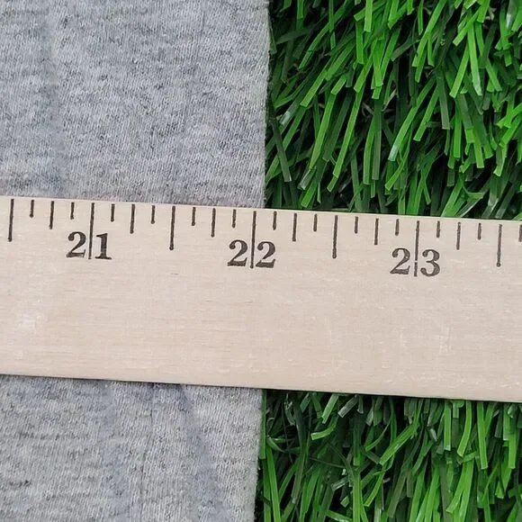 Disney Mickey-Mouse Ringer Shirt Womens Large 22x26 Gray - Picture 4 of 13